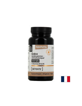 Stress and good mood - GABA + Vitamin B1 and pantothenic acid, 30 capsules - Nutra Best Europe