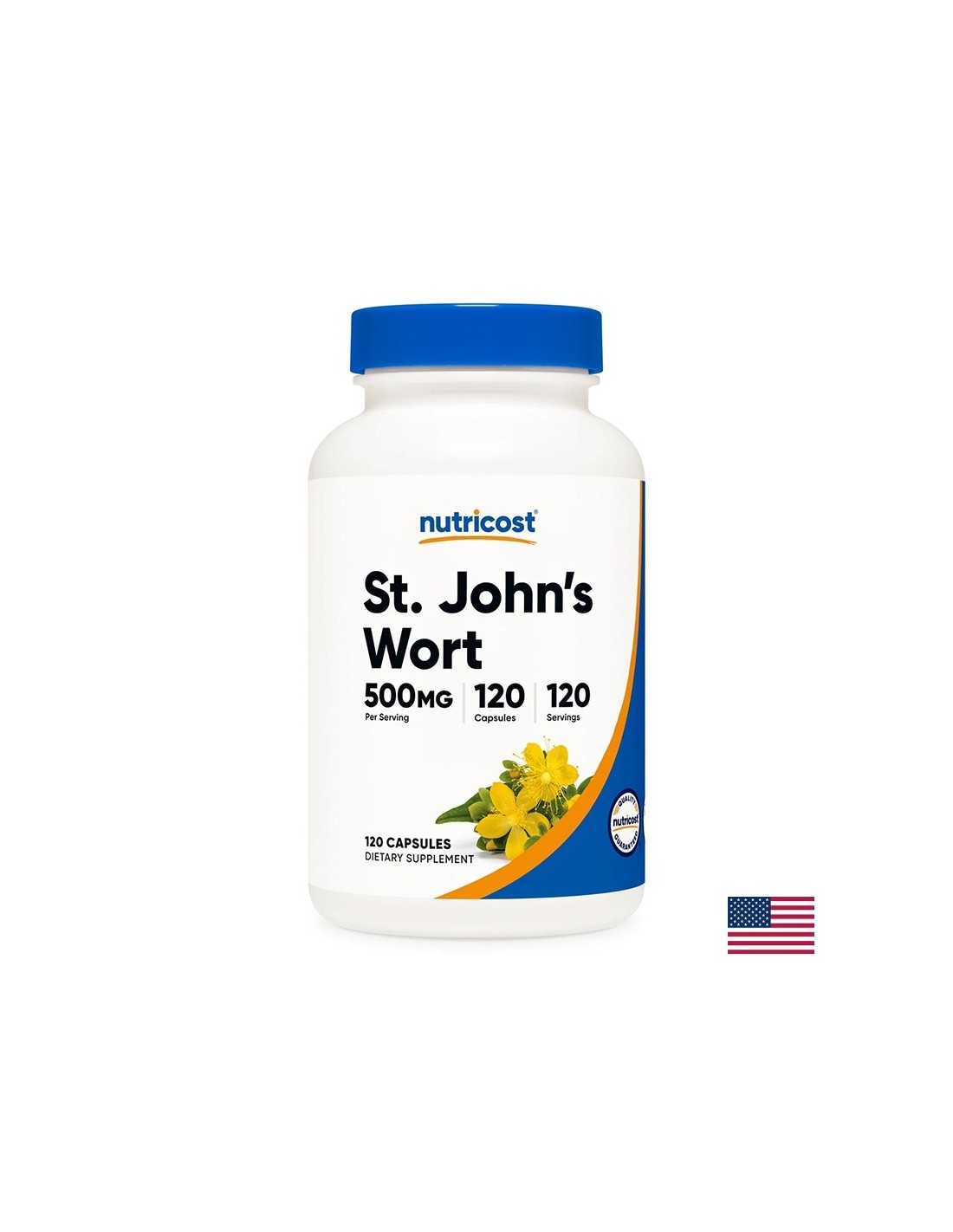 Stress and good mood - John's wort, 500 mg x 120 capsules - Nutra Best Europe