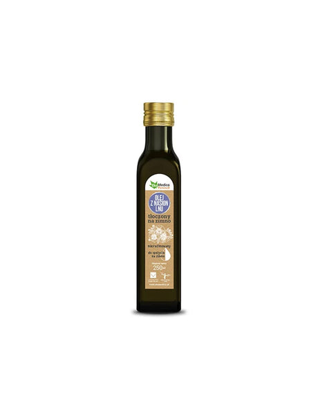 Cold pressed linseed oil + vitamin E, 250 ml - Nutra Best Europe