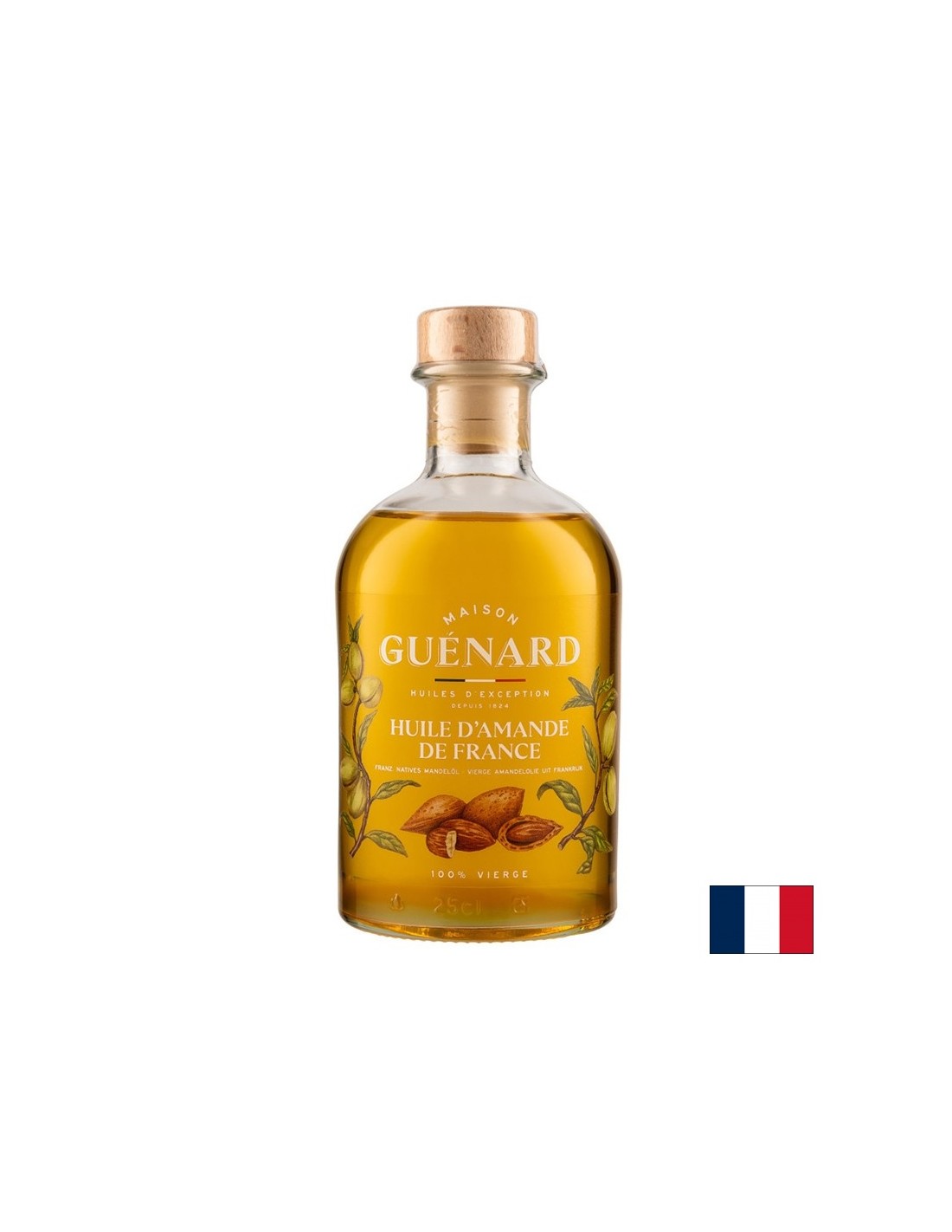 Cold pressed almond oil (France), 240 ml - Nutra Best Europe