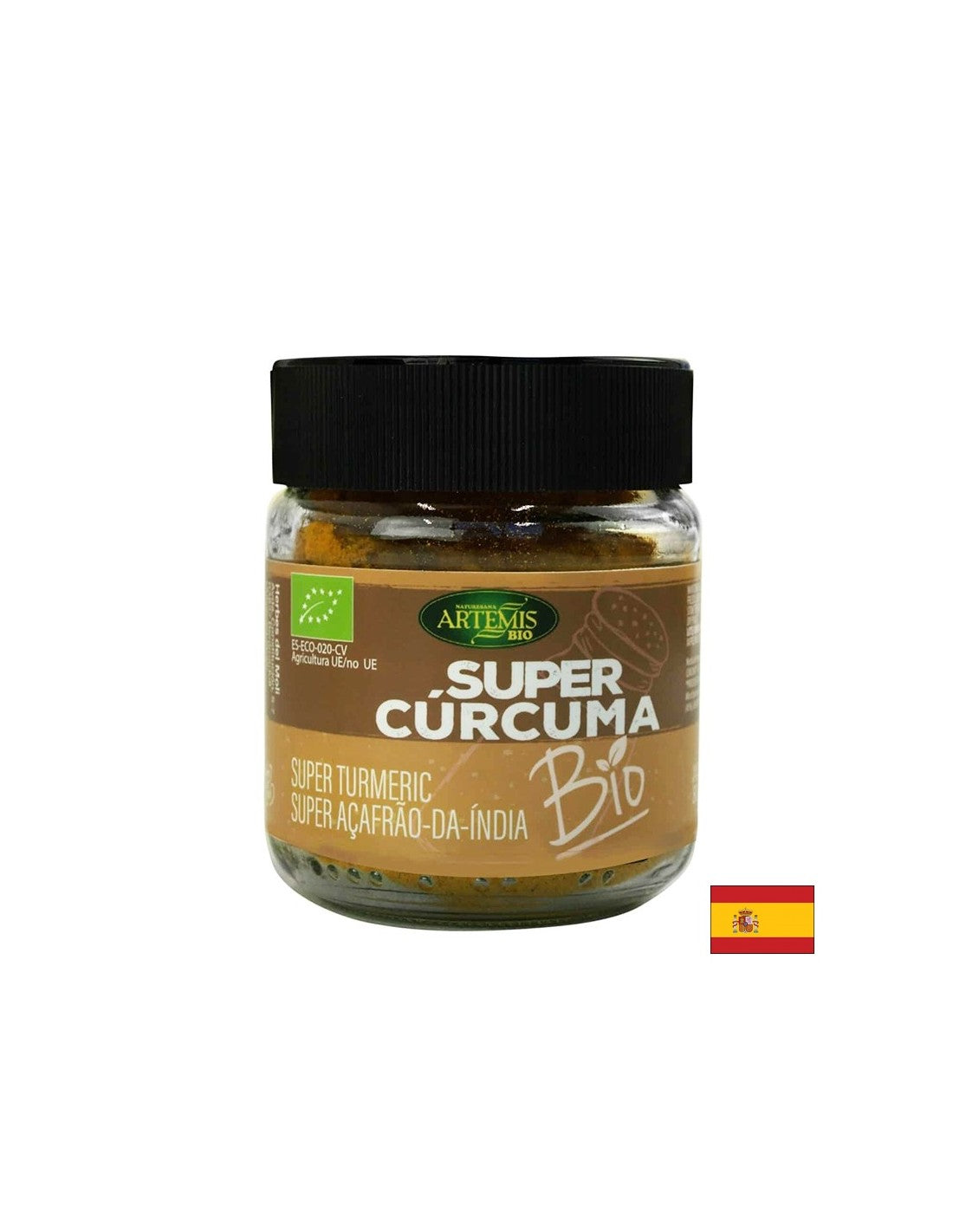 Aromatic organic spices - Turmeric, carob, black pepper and ginger, 80 g, powder - Nutra Best Europe