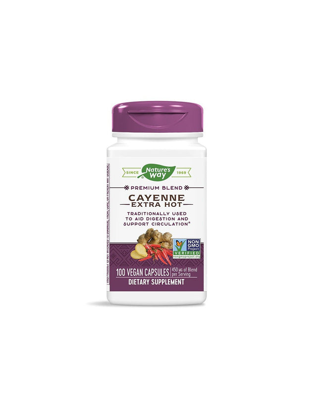 Cayenne Extra Hot 450 mg - 100 capsules - Nutra Best Europe