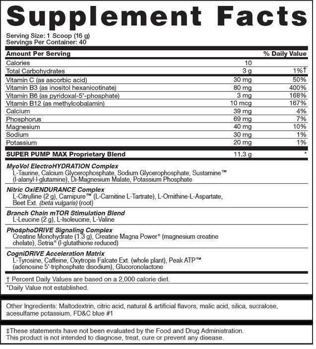 Superpump MAX - 640 grams - Nutra Best Europe