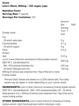 Lion's Mane 600 mg - 60 capsules - Nutra Best Europe
