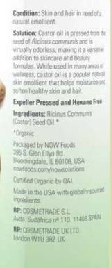 Castor Oil | 100% Certified Organic - 237 ml - Nutra Best Europe