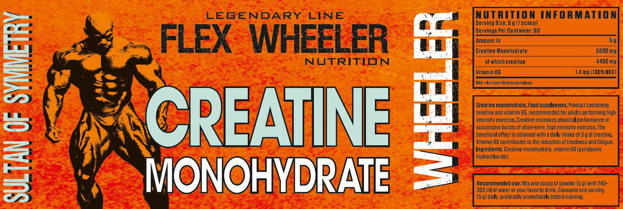 Creatine Monohydrate | with Vitamin B-6 - 300 grams - Nutra Best Europe