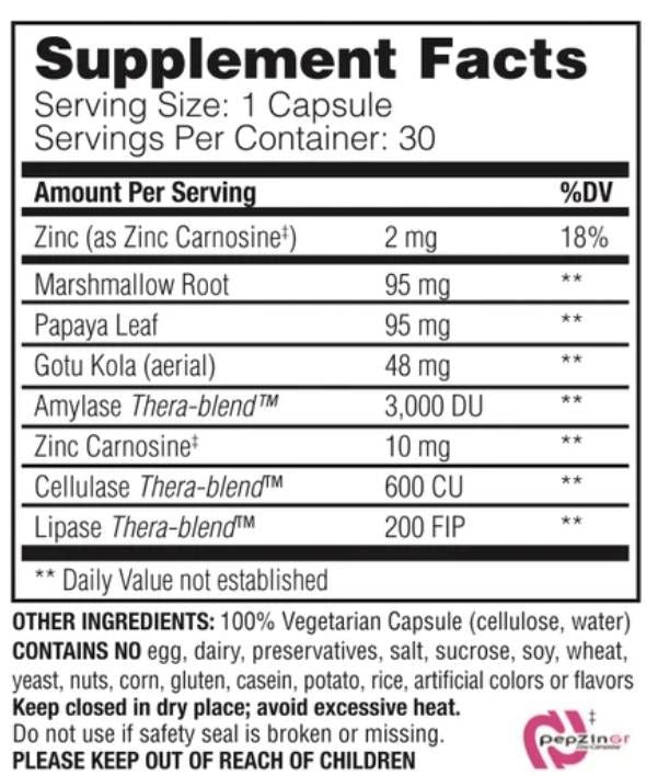 Acid Soothe | with Marshmallow & Papaya - 30 capsules - Nutra Best Europe