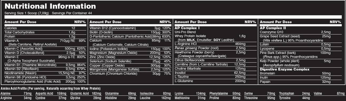 Animal Pak Powder - 344 grams - Nutra Best Europe