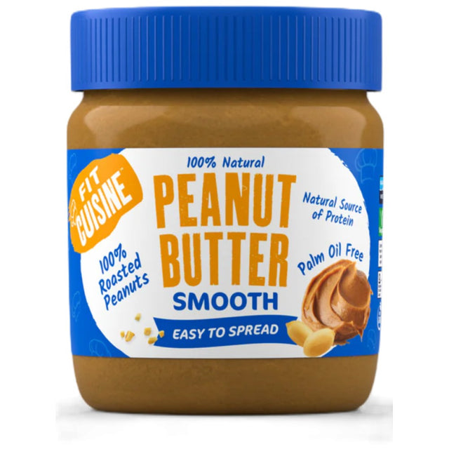 Fit Cuisine 100% Peanut Butter - Smooth - 350 grams - Nutra Best Europe