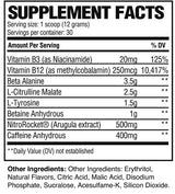 RAW Pre Extreme - 360 grams - Nutra Best Europe