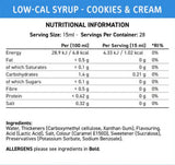 Fit Cuisine Low-Cal Syrup | Cookies & Cream - 425 ml - Nutra Best Europe