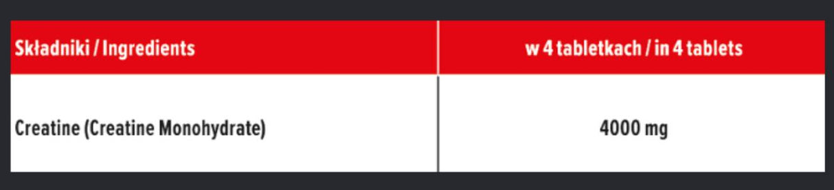 Creatine 1000 mg - 120 Tablets - Nutra Best Europe