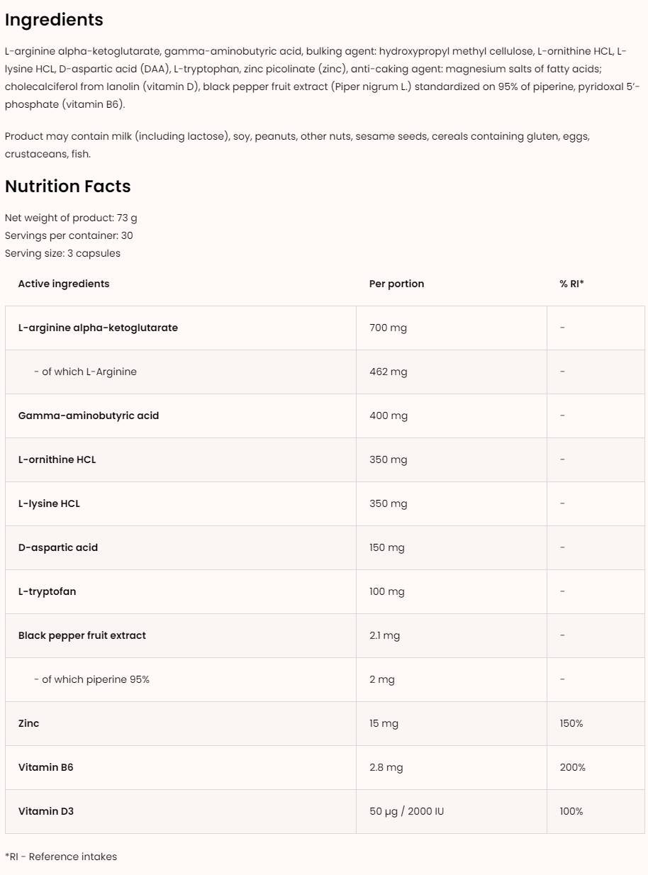 GH Booster Extreme 90 capsules - Nutra Best Europe