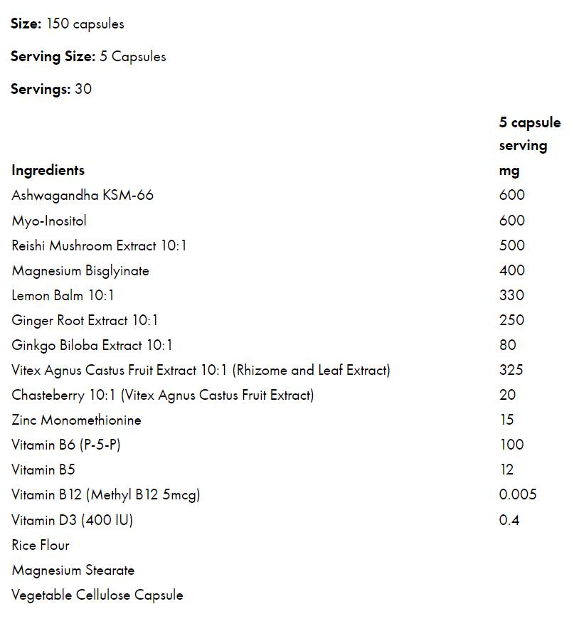 PMS+ Empower Your Cycle 150 capsules - Nutra Best Europe