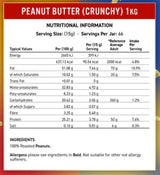 Fit Cuisine 100% Peanut Butter - Crunchy - 350 grams - Nutra Best Europe
