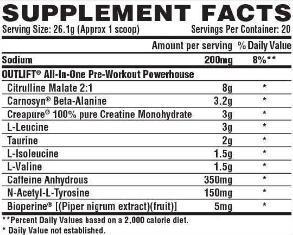 OUTLIFT - 496-510 grams - Nutra Best Europe