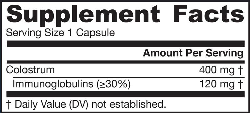 Colostrum Prime Life 400 mg - 120 capsules - Nutra Best Europe