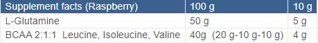 BCAA + Glutamine 10 grams - Nutra Best Europe