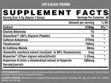 Lipo 6 Black Training / Pre-Workout - 264 grams - Nutra Best Europe
