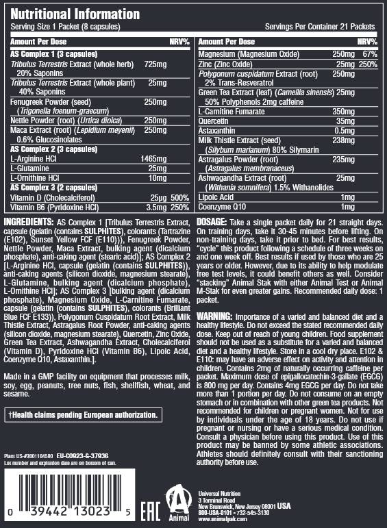 Animal Stak - 21 Packs - Nutra Best Europe