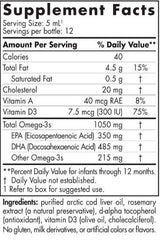 DHA Infant | 350 mg EPA / 485 mg DHA - 60 ml - Nutra Best Europe