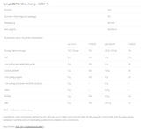 Syrup Zero - Strawberry - 500 ml - Nutra Best Europe