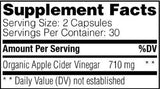 Apple Cider Vinegar - 120 capsules - Nutra Best Europe