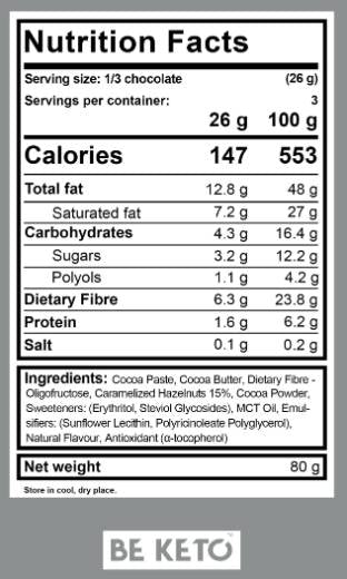 Vegan Keto Chocolate | 70% Cocoa - 80 grams - Nutra Best Europe