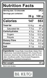Vegan Keto Chocolate | 70% Cocoa - 80 grams - Nutra Best Europe