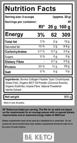 Keto Collagen + MCT Powder - 800 grams - Nutra Best Europe