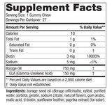 Hair & Skin Gummy Chews - 27 gummy candies - Nutra Best Europe