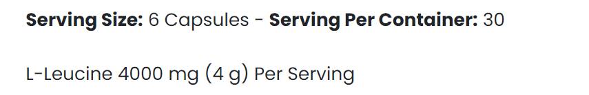 Leucine 4K - 180 capsules - Nutra Best Europe