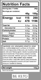 Keto Tortilla - 4 x 40 grams - Nutra Best Europe