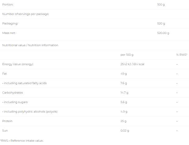 Yummy Peanut Sauce - Salted Caramel [520 ml] - Nutra Best Europe