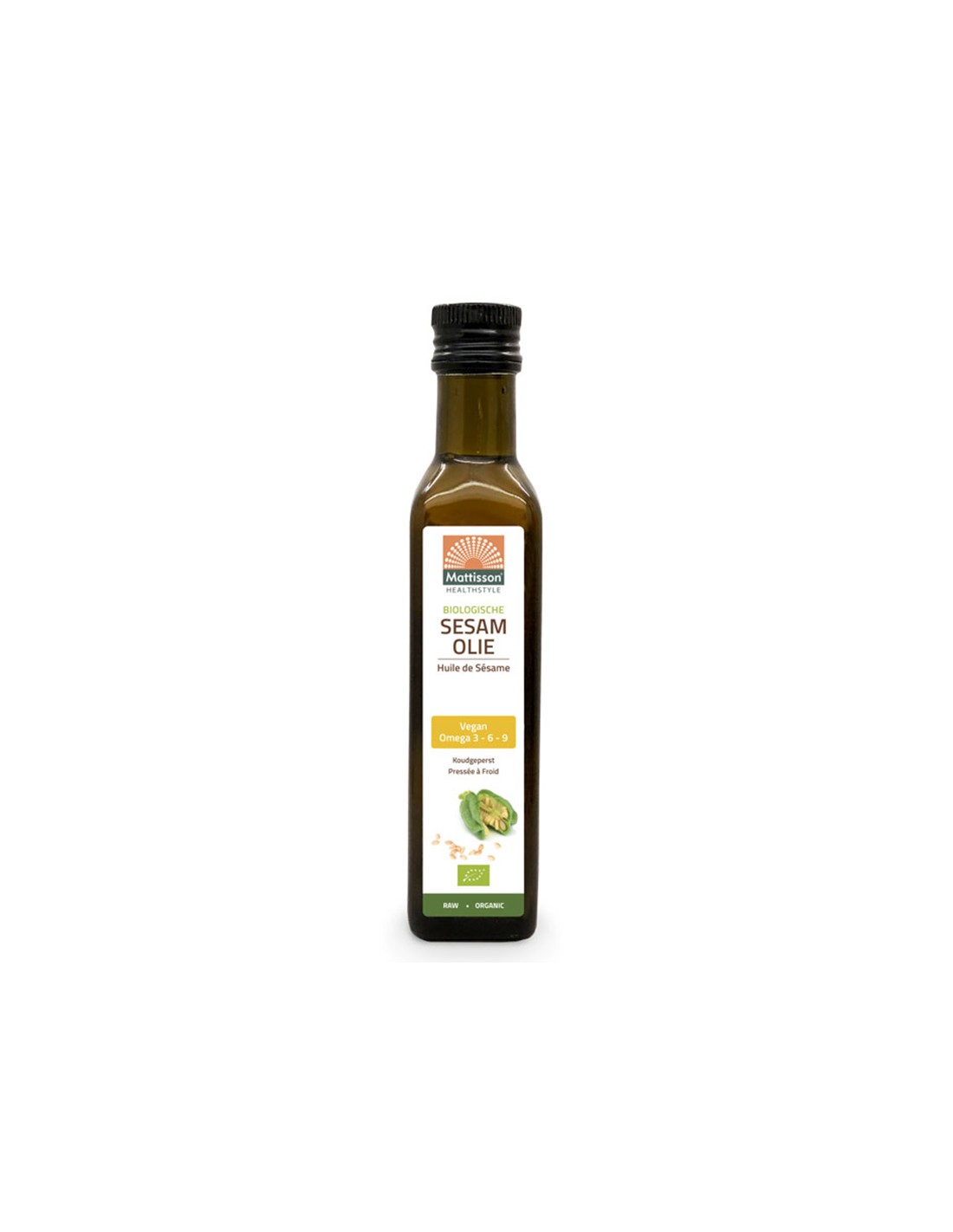 Sesame oil (cold pressed) BIO, 250 ml - Nutra Best Europe