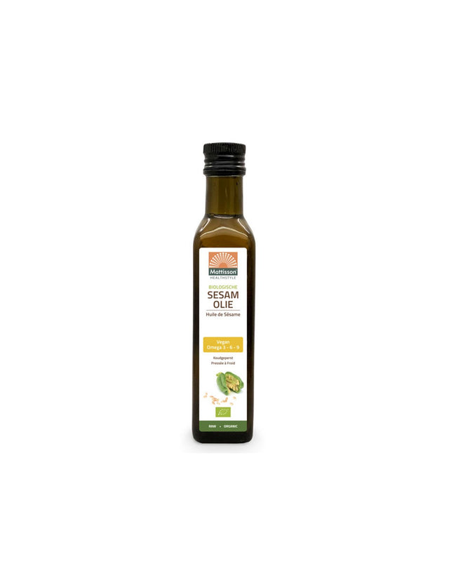 Sesame oil (cold pressed) BIO, 250 ml - Nutra Best Europe