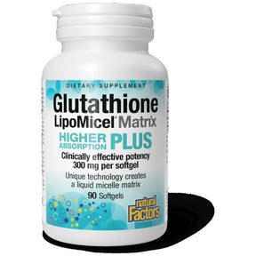 Glutathione LipoMicel Matrix 300 mg - 90 Gel capsules - Nutra Best Europe