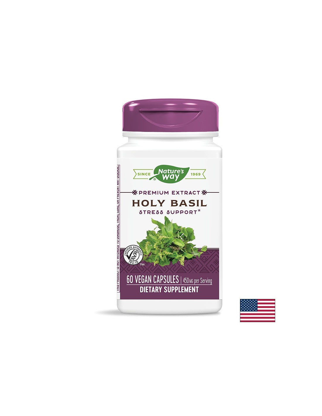 Holy Basil 450 mg - 60 capsules - Nutra Best Europe