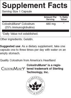 Colostrum 480 mg 60 capsules - Nutra Best Europe