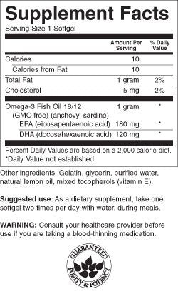 Lemon Flavor Omega 3 1000 mg - 150 Gel capsules - Nutra Best Europe