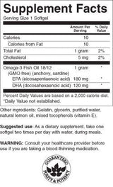 Lemon Flavor Omega 3 1000 mg - 150 Gel capsules - Nutra Best Europe