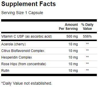 Ultra C Formula 250 capsules - Nutra Best Europe