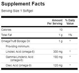 Borage Oil 60 Gel Capsules - Nutra Best Europe