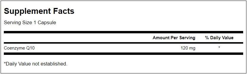 CoQ10 120 mg - 100 capsules - Nutra Best Europe