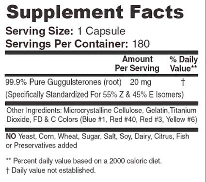 T3 / Guggulsterones - 180 capsules - Nutra Best Europe