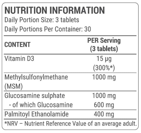 Joint Support | Complete Joint Formula - 90 Tablets - Nutra Best Europe