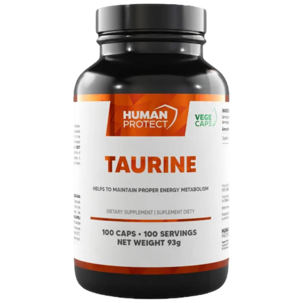Taurine 800 mg - 100 capsules - Nutra Best Europe