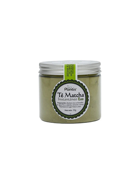 Instant organic matcha tea powder - metabolism and energy - Té Matcha Instantáneo Eco Plantis®, 50 g powder - Nutra Best Europe