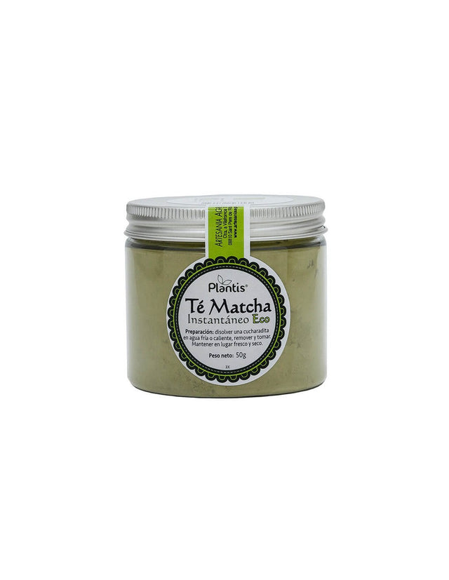 Instant organic matcha tea powder - metabolism and energy - Té Matcha Instantáneo Eco Plantis®, 50 g powder - Nutra Best Europe