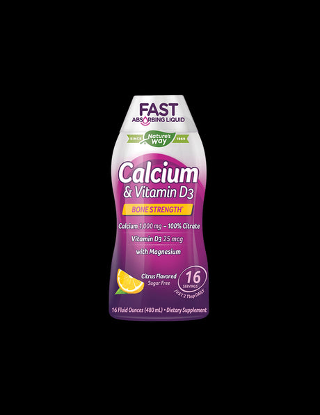 Calcium & Vitamin D3/ Calcium and Vitamin D3 x 480 ml Nature's Way - Nutra Best Europe
